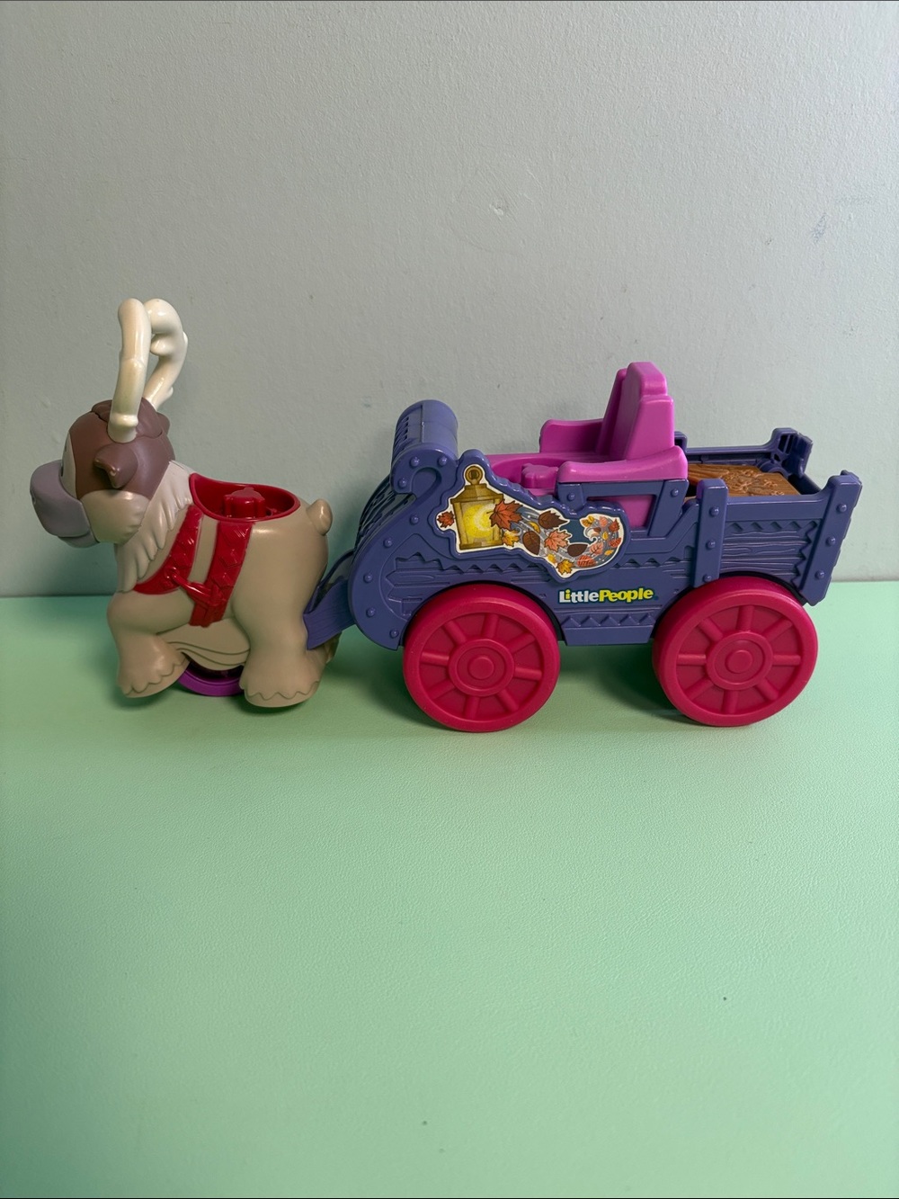 Fisher Price Little People Disney Frozen Anna & Kristoff Wagon, Kid Vehicle Toy